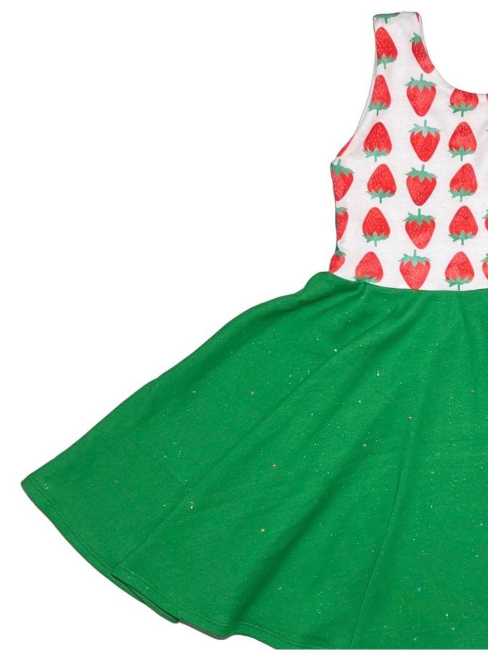 Malia + Kai Strawberry Handmade Twirl Dress Sz 7